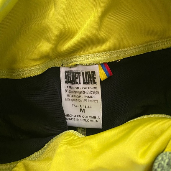 Secret Love Lime Colorblock Leggings. Size S/M. Women’s New - Picture 7 of 7